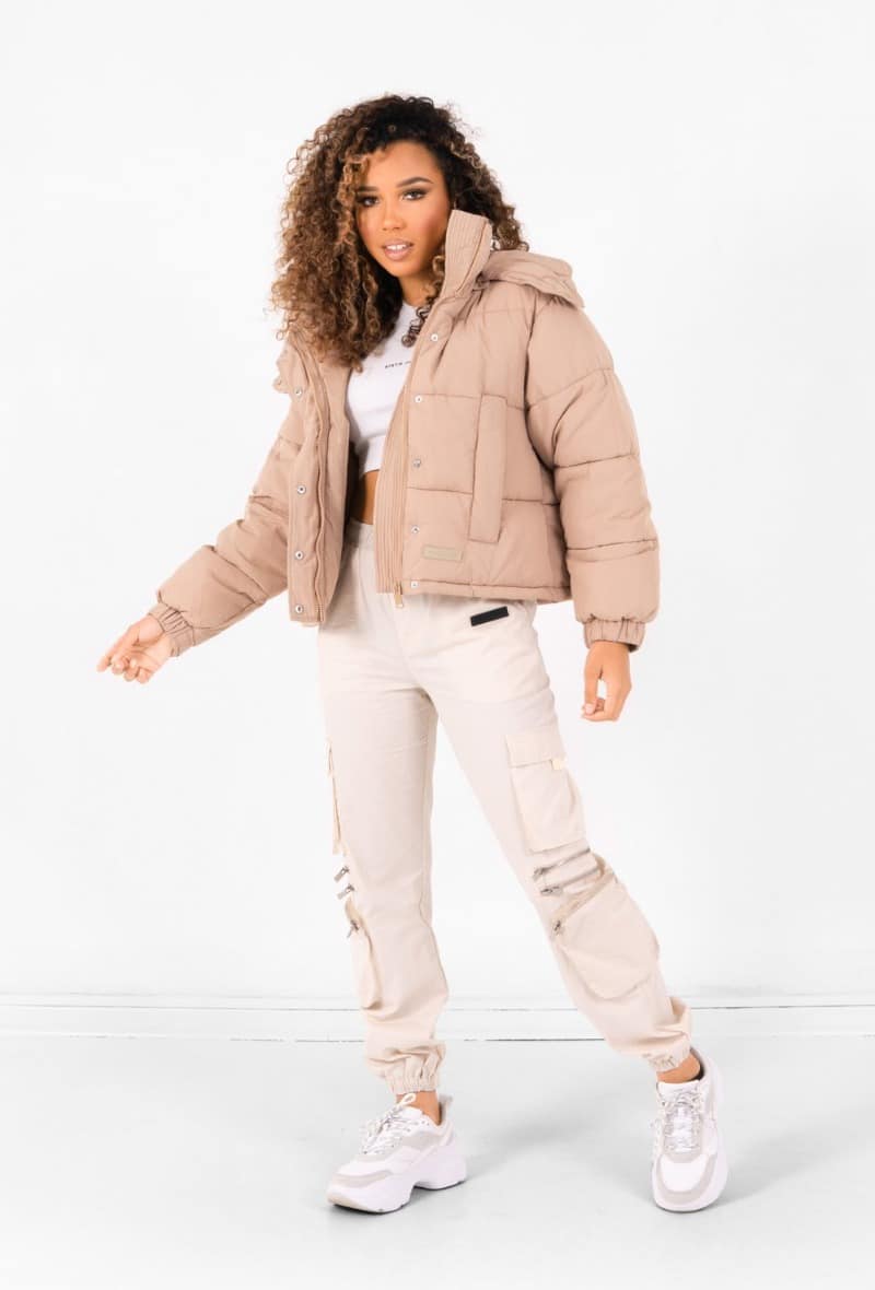 Outerwear Doudoune Beige Oversize Doudoune Zara Oversize Zara