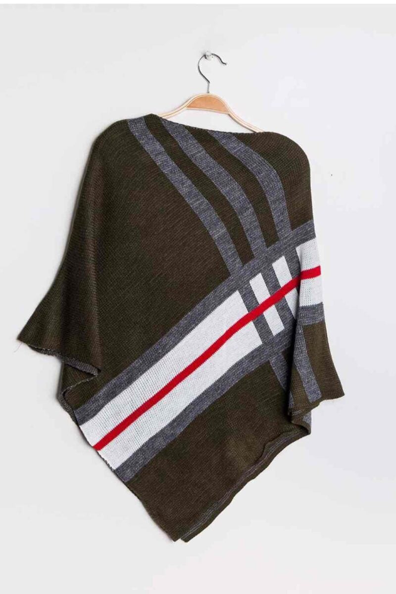 New Checked Poncho Chana Mod Boutique Zlatushka